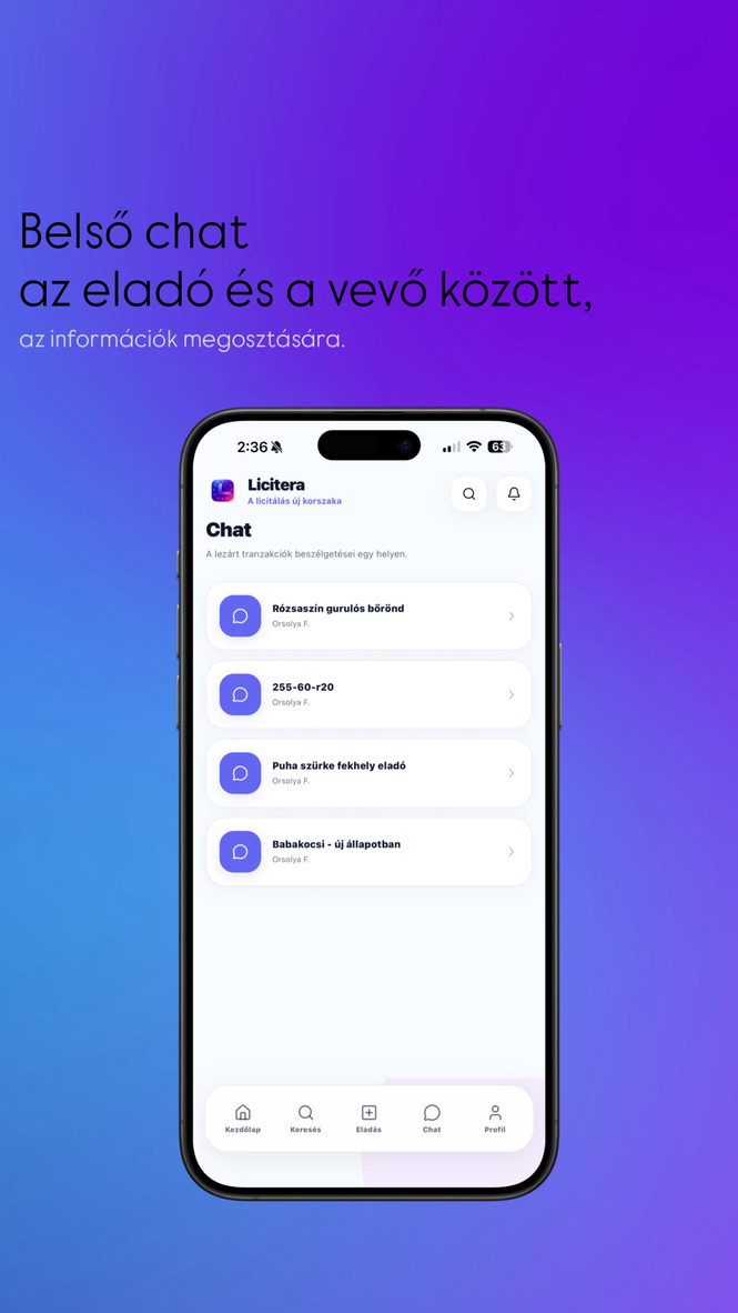 Belső chat előnézet